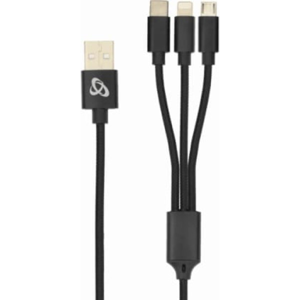 Sbox USB 2.0 8-pin/Type-C/Micro USB charging only 2.4A 1M BULK