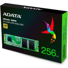 Adata ultimate ssd su650 256gb m.2 tlc 3d 2280 sata