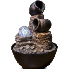 Zen'Light Verso Indoor Fountain Resin Bronze 17 x 17 x 25 cm