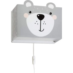 Dalber bērnu sienas gaisma Little Teddy Bear Animals Grey