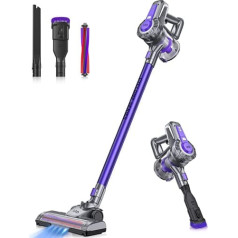 IAB Battery Vacuum Cleaner 4 in 1 Cordless Vacuum Cleaner Handle Vacuum Cleaner 50 Minutes Running Time, Cordless Vacuum Cleaner Bagless Handle Vacuum Cleaner for Hard Floor Carpet Pet Hair Car