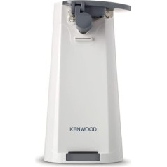 Kenwood CAP070.A0WH Electric Can Opener, 3-in-1 Multifunctional Kitchen Utensil with Integrated Knife Sharpener, Can Opener and Bottle Opener, with Cable Wrap, 70W, White