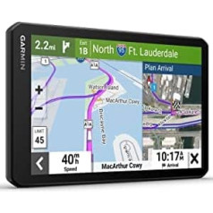 Garmin dēzl LGV 710 EU — kravas automašīnu navigācijas ierīce ar 7 collu (17,7 cm) krāsu displeju, iepriekš instalētām ES kartēm (46 valstis), transportlīdzeklim raksturīgu maršrutēšanu, reāllaika pakalpojumus un mērķus ar satelīt