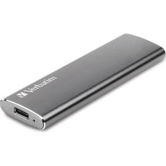 Verbatim Vx500 120 GB ārējais SSD disks ar USB 3.1 Gen 2 ārējo atmiņu īpaši ātrai datu pārsūtīšanai 47441