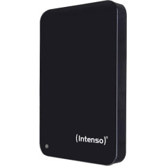 Intenso Memory Drive 1TB ārējais cietais disks ar somu (6,4 cm (2,5 collas), 5400 apgr./min., 8 MB kešatmiņa, USB 3.0) melns