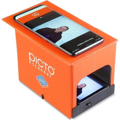 PictoScanner 6x6 - ir skeneris 6x6 filmām.Skenējiet un saglabājiet savus 6x6 negatīvus vai slaidus ar viedtālruni.Skeneris ir izgatavots no videi draudzīga kartona.