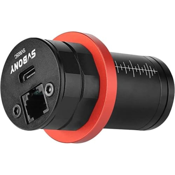 Svbony SV905C teleskopiskā virzošā kamera Astronomijas kamera ar CMOS sensoru 1,25 collu okulāra kamera 1,23 MP USB2.0 C tipa iesācējiem astrofotogrāfijā