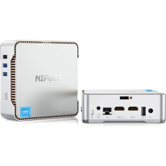 NiPoGi GK3 Plus Mini dators, 12. Intel Alder Lake N95 procesors (līdz 3,40 GHz) Mini dators Windows 11 Pro, 16 GB RAM 512 GB ROM Business Mini Desktop PC, Dual HDMI+VGA/WiFi 5/BT 4.2/Gigabit Eth. ernet