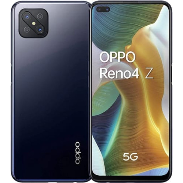 Oppo Reno 4Z viedtālrunis 128 GB, 8 GB RAM, divas SIM kartes, melna tinte