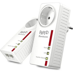 AVM FRITZ!Powerline 1220E starptautiskais komplekts 1200 Mb/s 2x Gigabit LAN