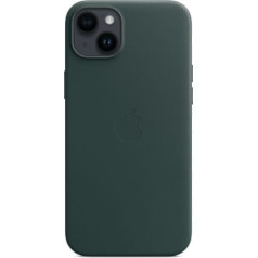 Apple Ādas maciņš ar seifu priekš iphone 14 plus - meža zaļš