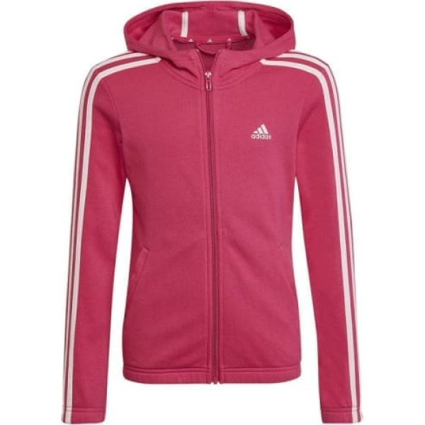 Adidas Essentials 3S Hoodie Jr ar pilnu rāvējslēdzēju HM8753 / 140 cm