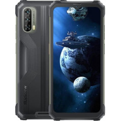 Blackview BV7100 āra viedtālrunis bez līguma, 13000 mAh akumulators 33 W ātrā uzlāde, IP68/IP69K izturīgs mobilais tālrunis, Android 12 Helio G85 6 GB + 128 GB, 6,58 collu FHD+ displejs, 12 MP Triple K. kamera, GPS NFC melna