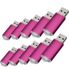 10 PAKC USB zibatmiņas disks USB 2.0 Memory Stick Memory Drive Pen Drive 4 GB Rose