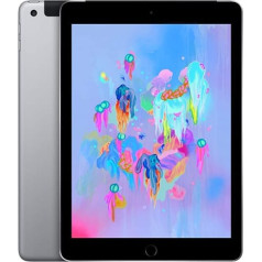 Apple iPad 9.7 (6. Gen) 128 GB Wi-Fi + mobilais — Space Grau — Entriegelte (Generalüberholt)