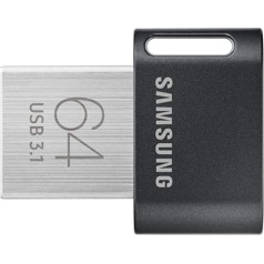 Samsung MUF-32AB/EU FIT Plus Type-A USB 3.1 zibatmiņas disks, melns/balts, gunmetal pelēks 64 gb