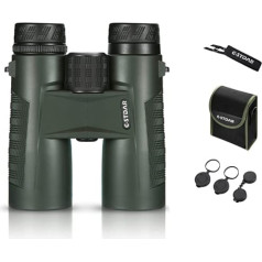 C-STDAR Adult Binoculars, HD Binoculars, 10 x 42, IPX7 Waterproof Binoculars, Small Binoculars with Night Vision in Low Light for Bird Watching, Hunting, Sightseeing, Sports and Concerts, Travel