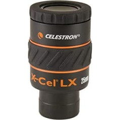Celestron X-Cel LX sērijas 1,25 collu okulārs, 25 mm