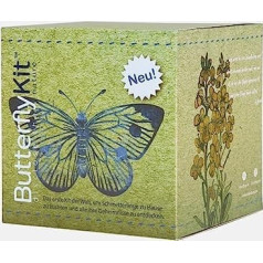 ButterflyKit, komplekts 'Lielo kāpostu balto' ģints tauriņu audzēšanai mājās, kā izglītojošs eksperiments, zinātniski izglītojoši komplekti bērniem