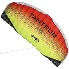 Prism Kite Technology Tantrum Parafoil Kite ar vadības stieni — gatavs lidošanai ar auklu, zemes smaili un noturību