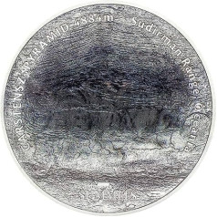 Power Coin CARSTENSZ Pyramid 7 Summits 5 Oz Sudraba monēta 25 USD Kuka salas 2020