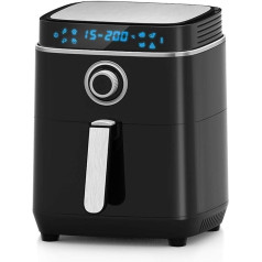 Ozeanos 3,5 l karstā gaisa cepeškrāsns ar 8 programmām bez eļļas, Airfryer karstā gaisa cepeškrāsns, gaisa frēze ar regulējamu laiku un temperatūru, atsevišķs cepšanas grozs, kas paredzēts trauku mazgājamajā mašīnā, 1500 W