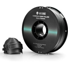 Sainsmart 1.75 mm Black ePA-CF Carbon Fibre Filled Nylon Filament 1 kg (2.2 lbs) Spool for 3D Printers