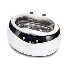 GFFG Ultrasonic Cleaner Ultrasonic Cleaning Device Glasses Cleaning Device 600 ml Ultrasonic Device for Glasses Jewellery Watches Dentures Rings Ultrasonic Bath 40,000 Hz 35 W Timing Ultrasonic Cleaner