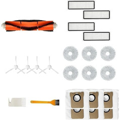 ‎Huayuwa HUAYUWA Vacuum Cleaner Accessory Set (1 Brush Roll + 4 Side Brushes + 4 Filters + 6 Fabric Bags + 6 Dust Bags) Compatible with Dreame Bot L10s Ultra Robot Vacuum Cleaner Replacement Parts