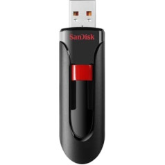 Pendrive sandisk cruzer glide sdcz60-128g-b35 (128gb; usb 2.0; melns)