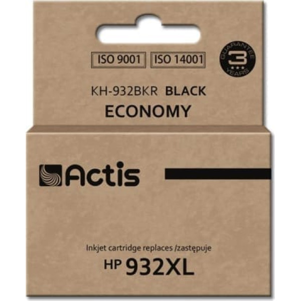 Actis kh-932bkr tinte (aizvietotājs hp 932xl cn053ae; standarta; 30 ml; melna)