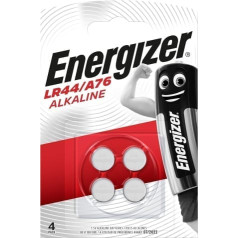 Energizer sārma baterijas specializētas LR44 A76 4 gab 1.5v