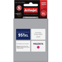 Activejet ah-951mrx tinte (hp 951xl cn047ae nomaiņa; premium; 25 ml; sarkana)