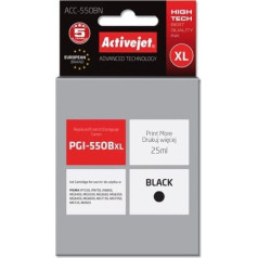 Activejet acc-550bn tinte (aizstājēja canon pgi-550bk; supreme; 25 ml; melna)