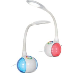 LED galda lampa activejet rainbow rgb balta