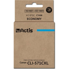 Actis kc-571c tinte (Canon Cli-571c aizstājējs; standarta; 12 ml; zila)