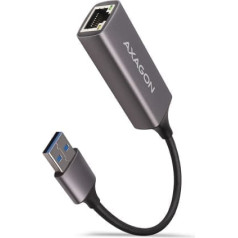 Action Tīkla kartes Gigabit Ethernet adapteris ADE-TR, USB-A 3.2 Gen 1, automātiska instalēšana, metāls, titāna pelēks