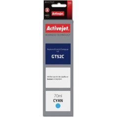 Activejet tinte ah-gt52c (aizstājējs hp gt52c m0h54ae; supreme; 70 ml; 8000 lapas, zila)