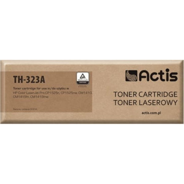 Actis th-323a toneris (aizvietotājs hp 128a ce323a; standarta; 1300 lapas; sarkans)