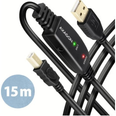 Action ADR-215B USB 2.0 AM —> BM Cable Active Link kabelis/pastiprinātājs 15 m