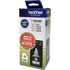 Brother Tinte bt6000bk melna 6k paredzēta dcp-t300, dcp-t500w