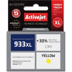 Activejet ah-933yrx tinte (HP 933xl cn056ae nomaiņa; premium; 13 ml; dzeltena)
