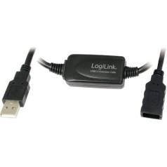 Logilink USB 2.0 kabelis ar aktīvo signāla pastiprinātāju, 10m