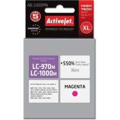 Activejet ab-1000mntink (replacement brother lc1000m/970m; supreme; 35 ml; red). prints 550% more.