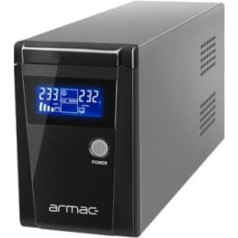 Ups armac biroja līnija-int 2x schuko o/650f/lcd