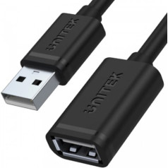 Unitek USB 2.0 Am-AF Extension Cable, 0.5m; y-c447gbk