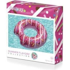 Bestway Inflatable swimming ring donat 107 cm pink