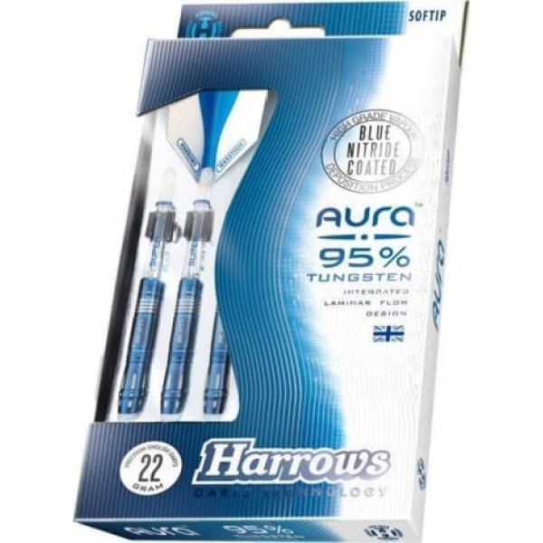 Harrows Šautriņu ecēšas Aura 95% Softip HS-TNK-000013240 / 18 gR B.