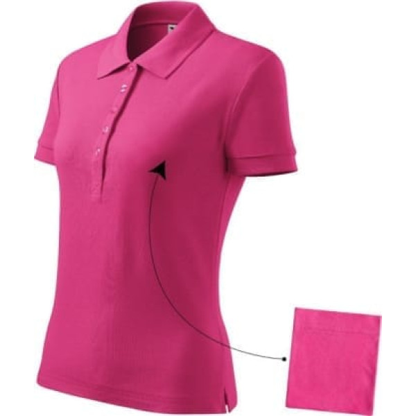 Malfini Cotton polo krekls W MLI-21340 purpursarkans / M