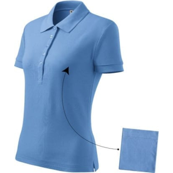 Malfini Cotton polo krekls W MLI-21315 gaiši zils / M